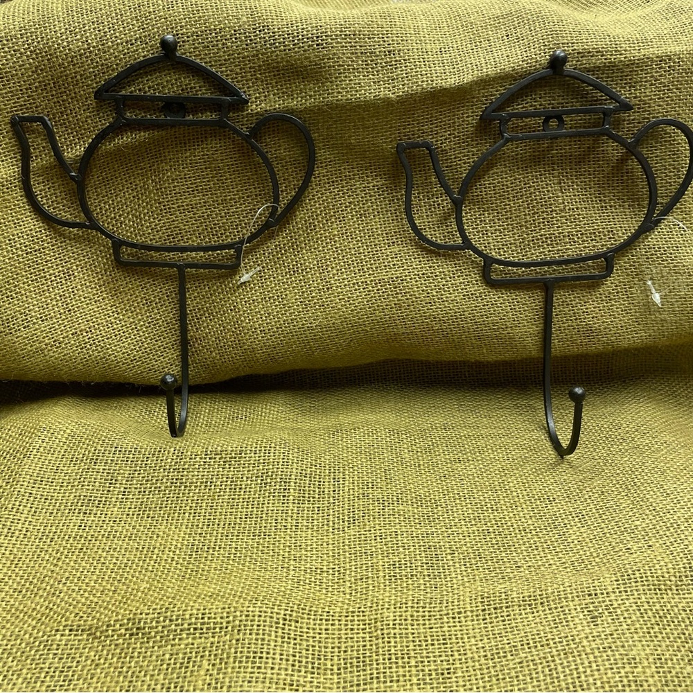 Teapot Wall Decor, set of 2 for Charming Accent for tea/coffee lover!